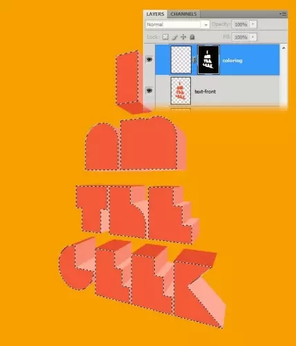 آموزش پوستر تایپوگرافی سه بعدی